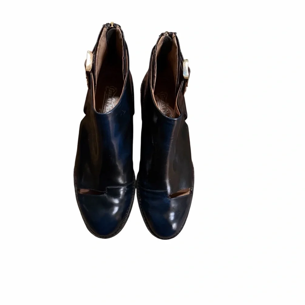 Jeffrey Campbell flamel cutout Black Ankle Boots - Picture 7 of 7